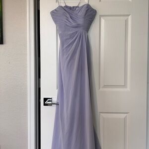 Lavender Chiffon Maxi Dress